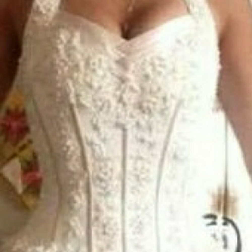 Champagne and Ivory wedding dress